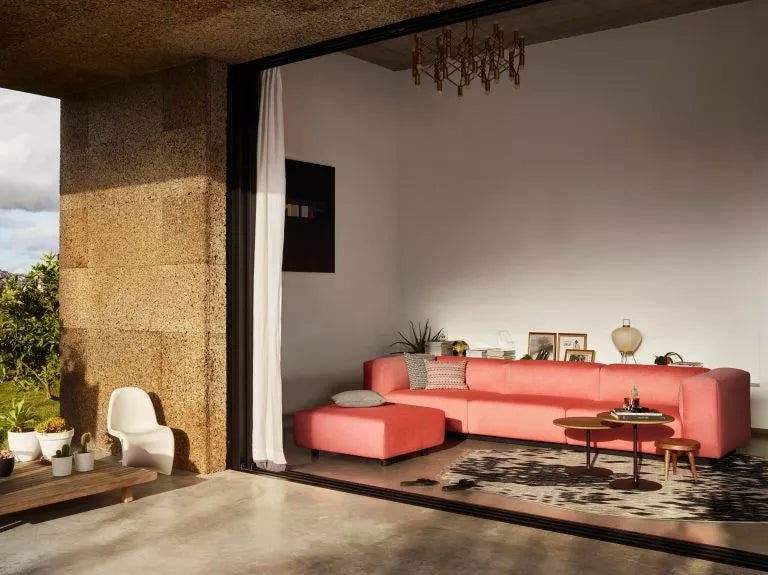 Vitra Soft Modular bank 3-zits volo brick