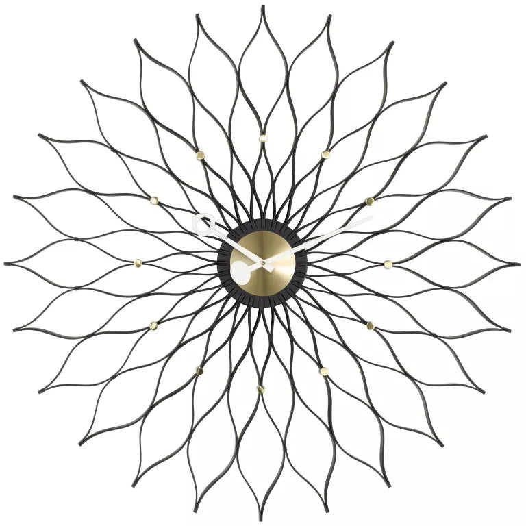 Vitra Sunflower klok Black Collection Ø75