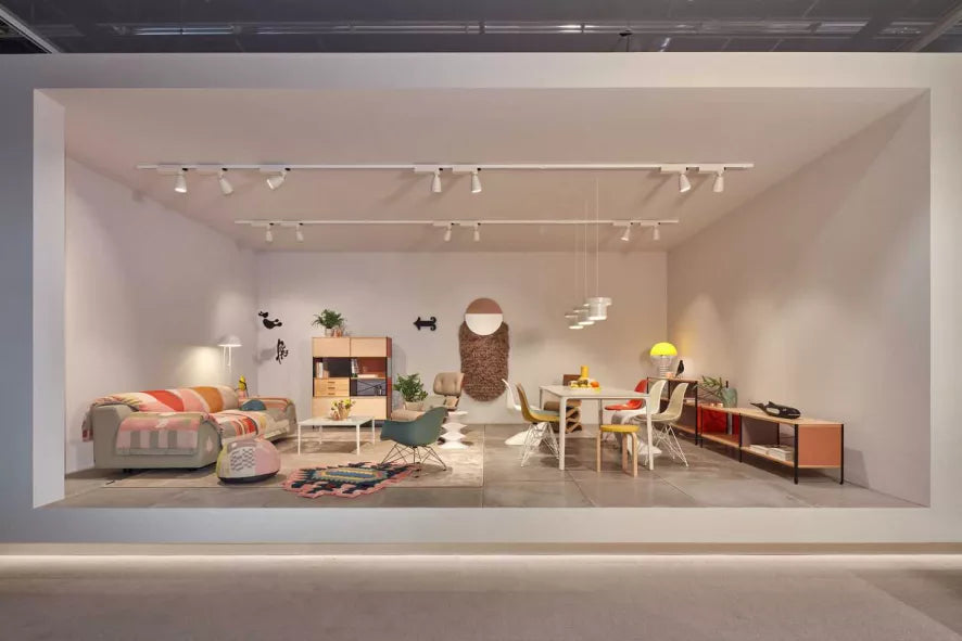 Vitra Eames DSR stoel wit gepoedercoat onderstel