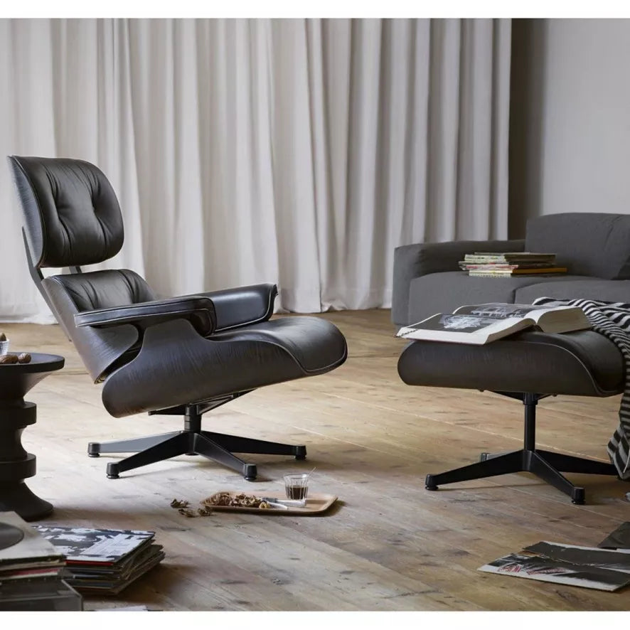 Vitra VitraEames Lounge chair met Ottoman fauteuil (nieuwe afmetingen)
