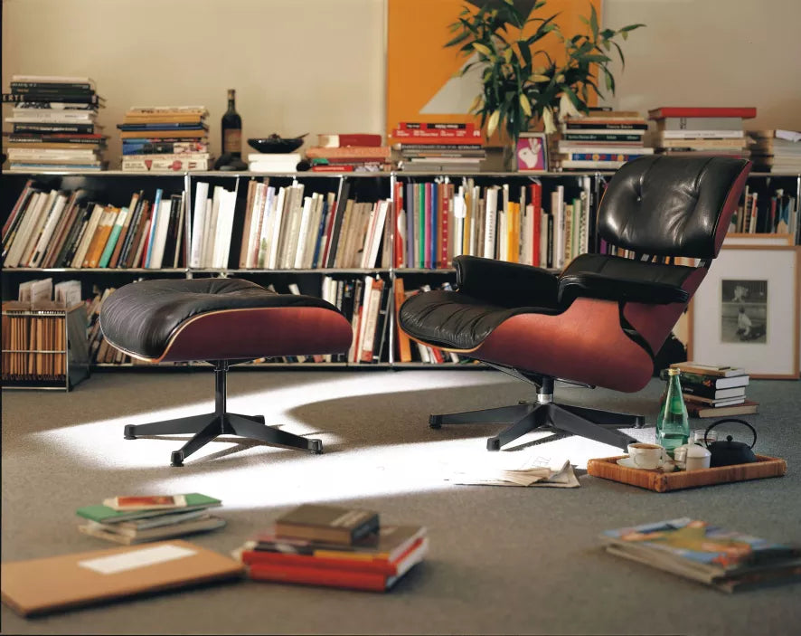 Vitra VitraEames Lounge chair met Ottoman fauteuil (nieuwe afmetingen)