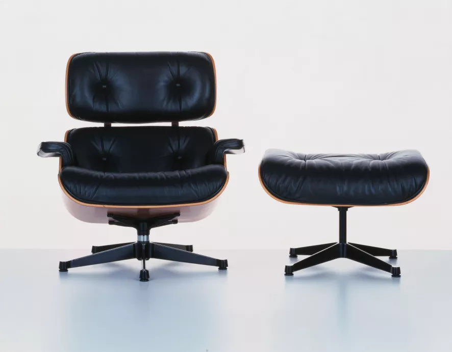 Vitra VitraEames Lounge chair met Ottoman fauteuil (nieuwe afmetingen)