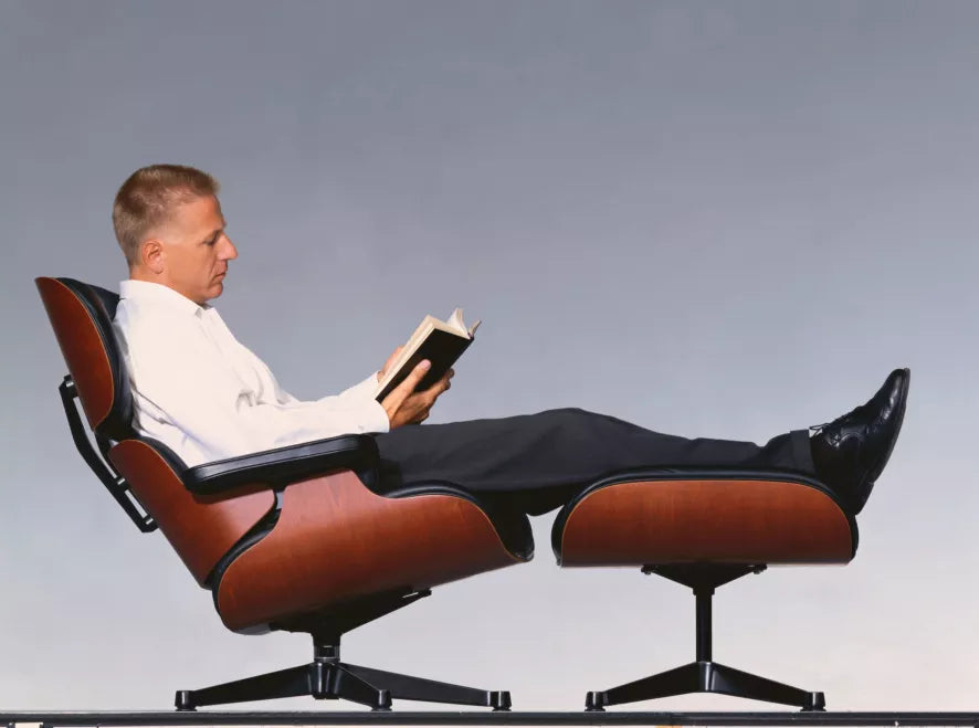 Vitra VitraEames Lounge chair met Ottoman fauteuil (nieuwe afmetingen)