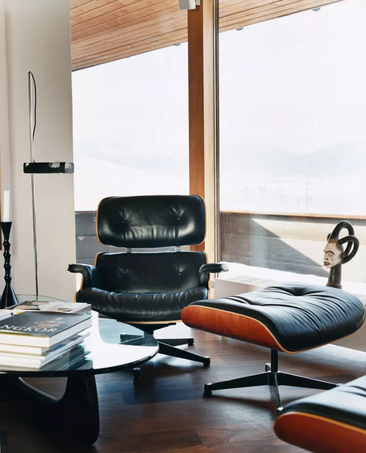 Vitra VitraEames Lounge chair met Ottoman fauteuil (nieuwe afmetingen)
