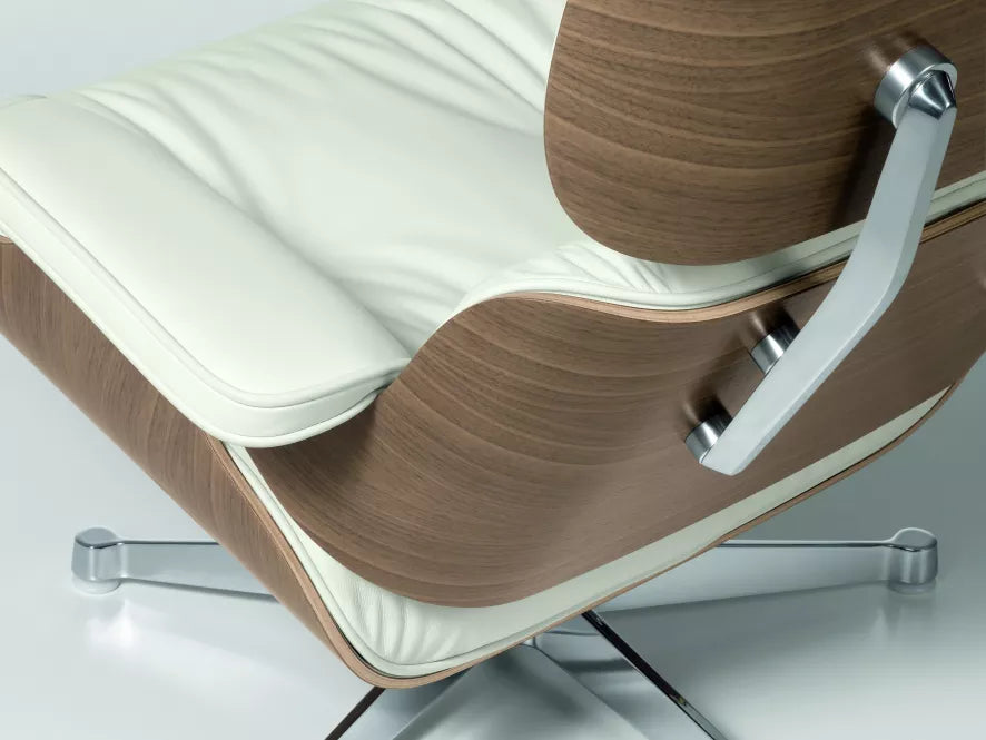 Vitra VitraEames Lounge chair met Ottoman fauteuil (nieuwe afmetingen)