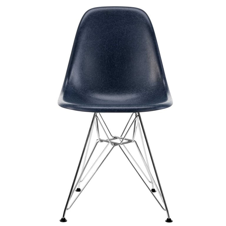 Vitra Eames DSR Glasfiber stol krom understel