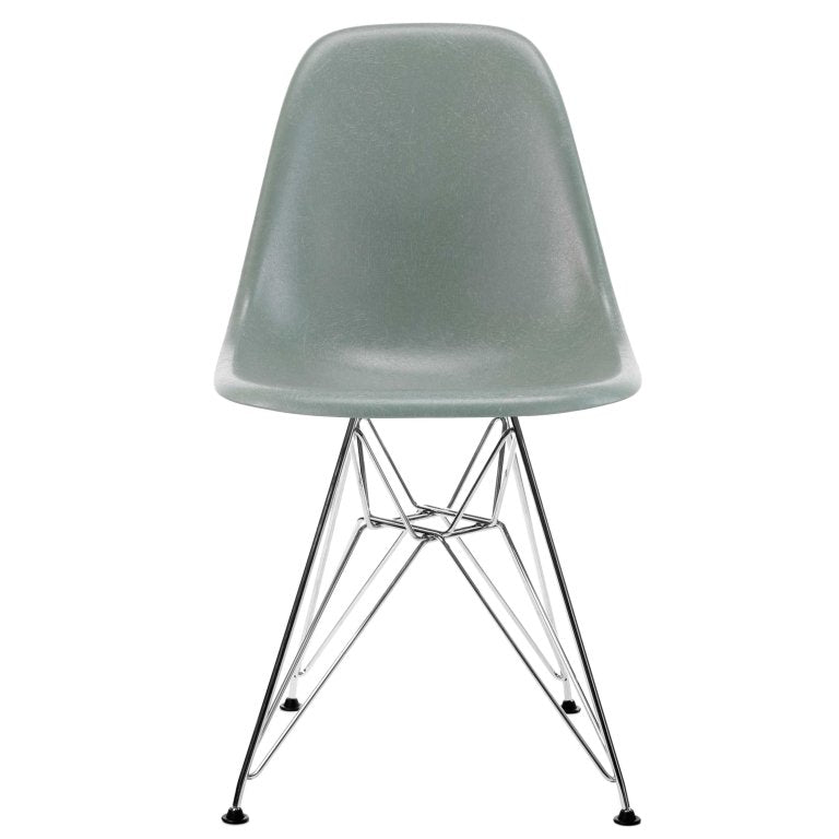 Vitra Eames DSR Glasfiber stol krom understel