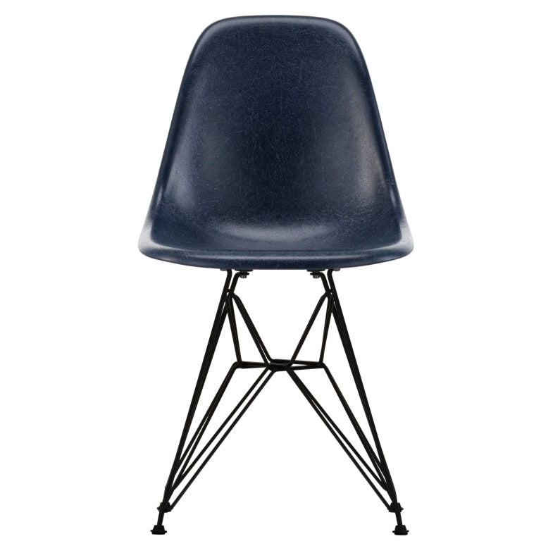 Vitra Eames DSR Glasfiberstol sort stel