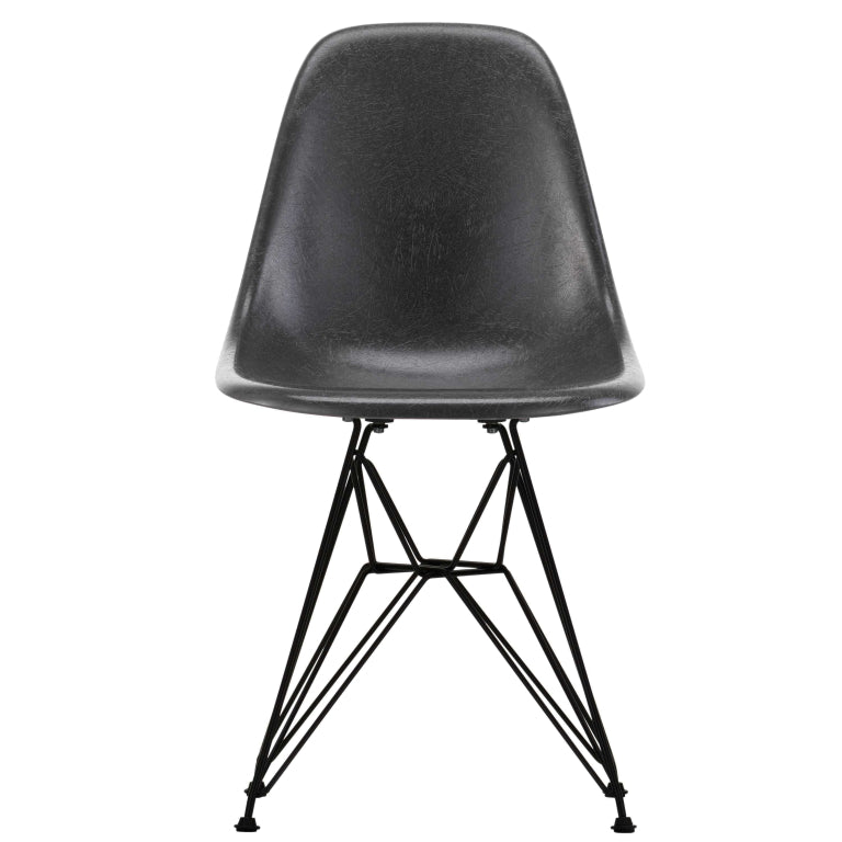 Vitra Eames DSR Glasfiberstol sort stel