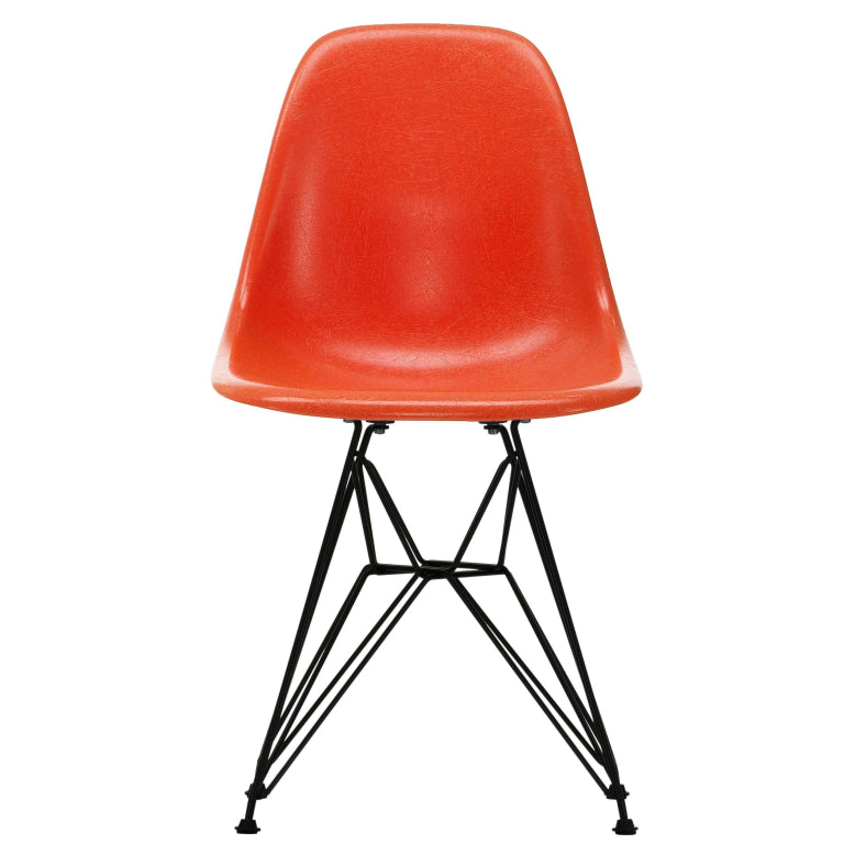 Vitra Eames DSR Glasfiberstol sort stel