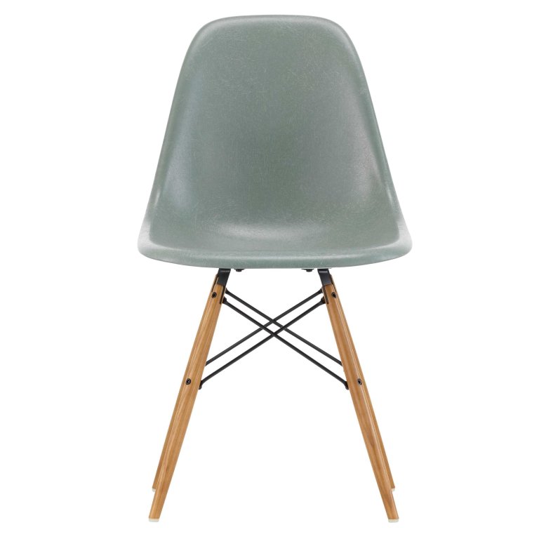 Vitra Eames DSW Glasfiber stol ask honning