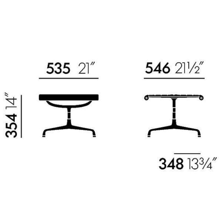 Vitra EA 125 fodskammel