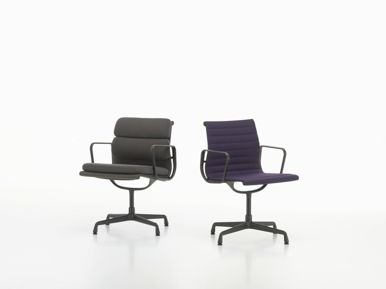 Vitra Aluminium Stol EA 208 lænestol sort