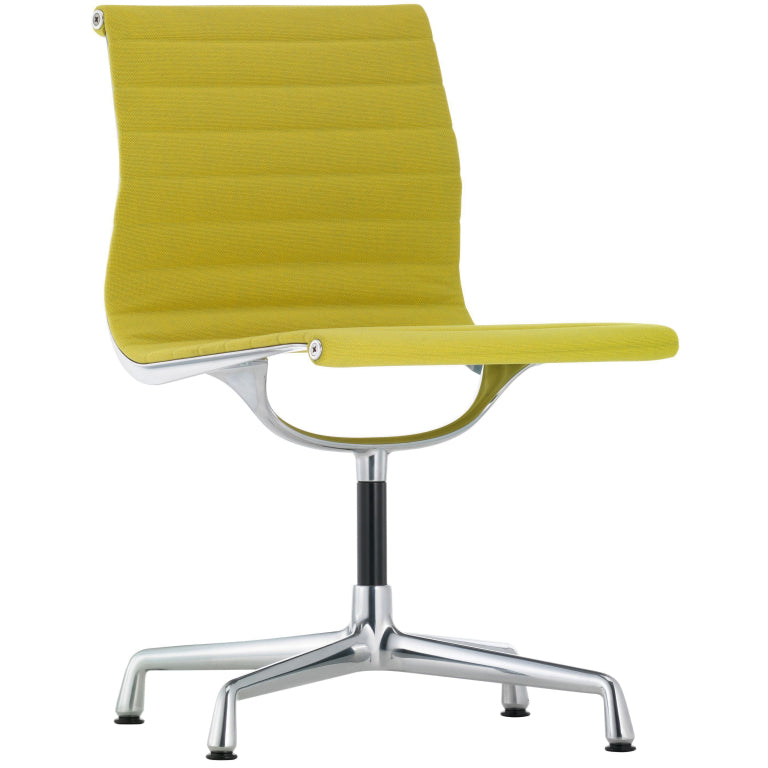 Vitra EA 101 stol gul/pastelgrøn, forkromet stel