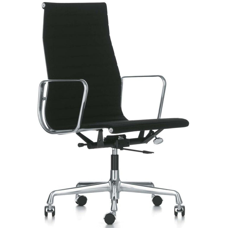 Vitra EA 119 Hopsak kontorstol sort, poleret stel