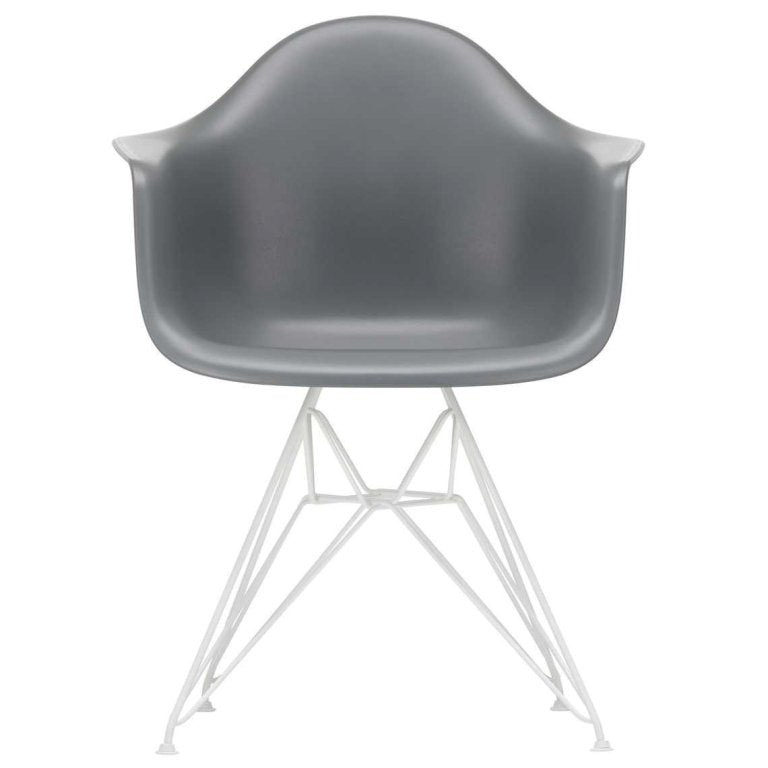 Vitra Eames DAR stol hvid pulverlakeret base