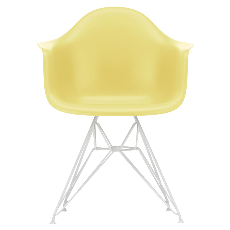 Vitra Eames DAR stol hvid pulverlakeret base