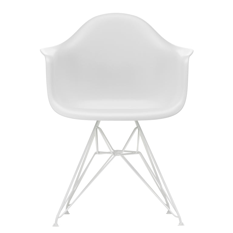 Vitra Eames DAR stol hvid pulverlakeret base