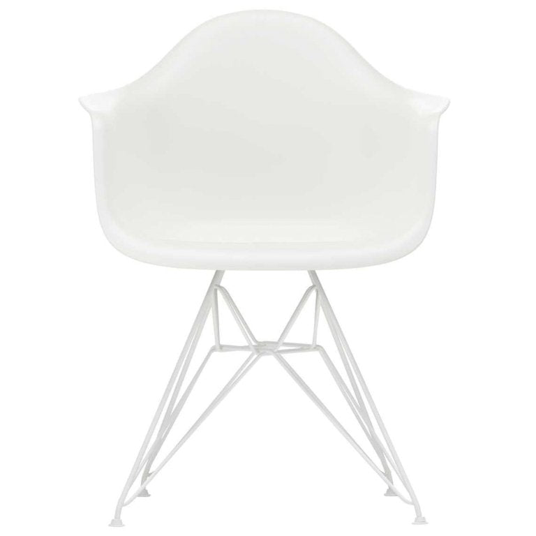 Vitra Eames DAR stol hvid pulverlakeret base