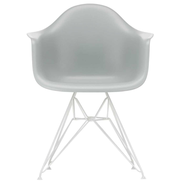 Vitra Eames DAR stol hvid pulverlakeret base