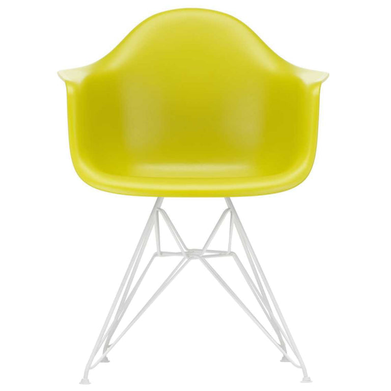 Vitra Eames DAR stol hvid pulverlakeret base