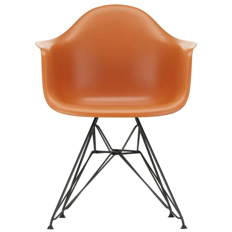 Vitra Eames DAR stol sort pulverlakeret base