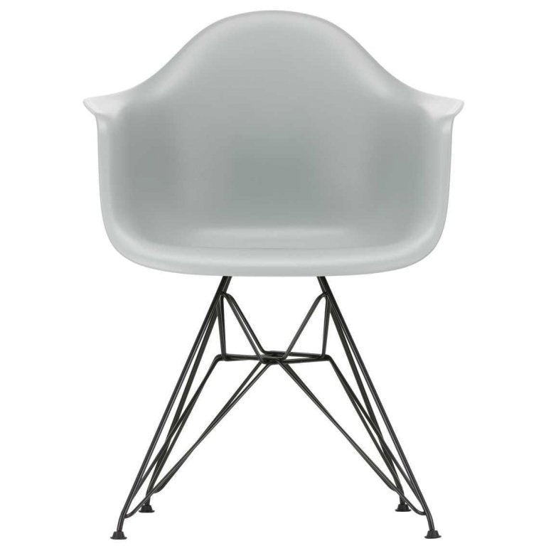 Vitra Eames DAR stol sort pulverlakeret base