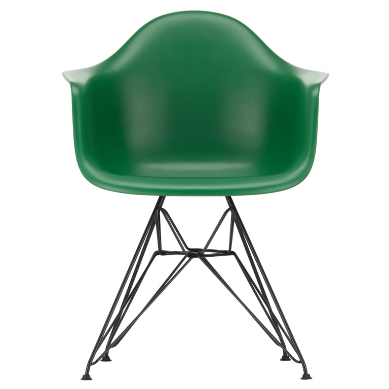 Vitra Eames DAR stol sort pulverlakeret base