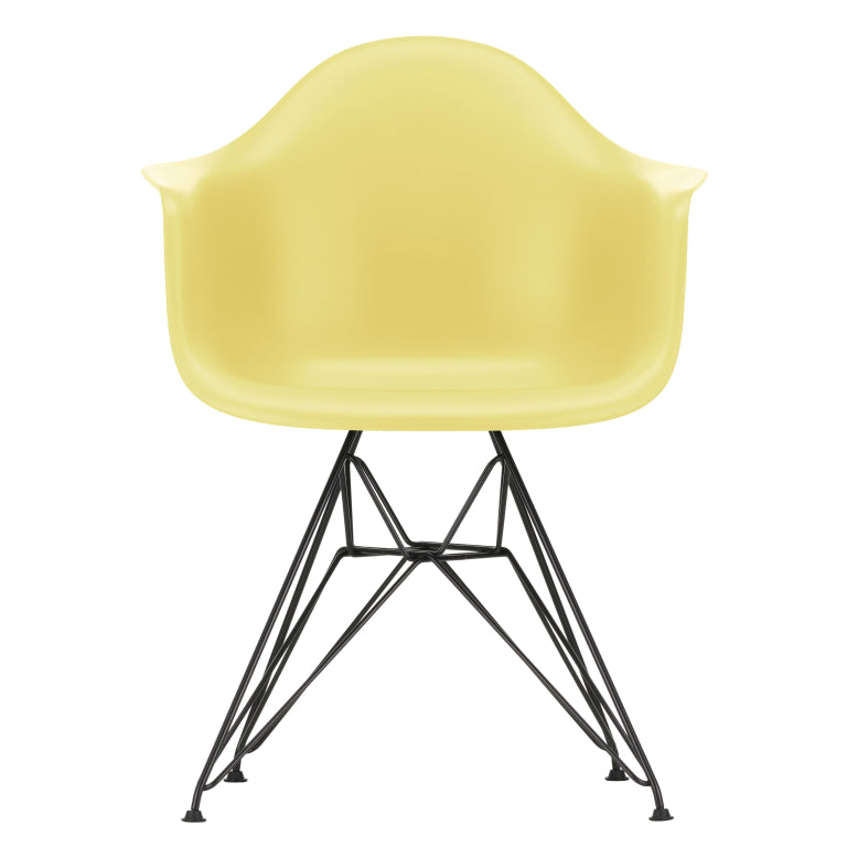 Vitra Eames DAR stol sort pulverlakeret base