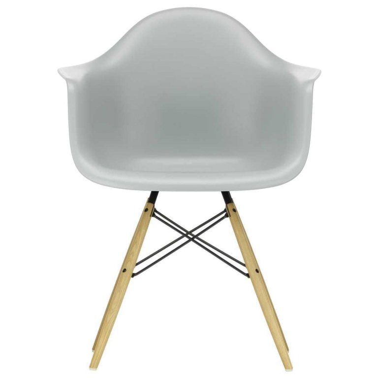 Vitra Eames DAW stol gullig ahorn base