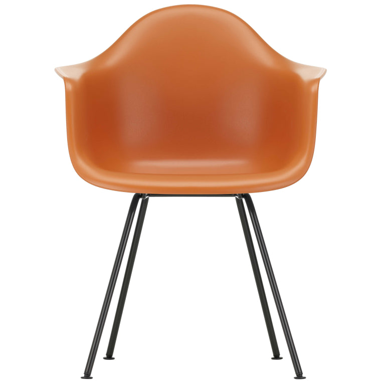 Vitra Eames DAX stol sort pulverlakeret base