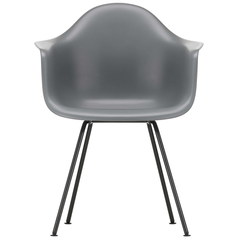 Vitra Eames DAX stol sort pulverlakeret base