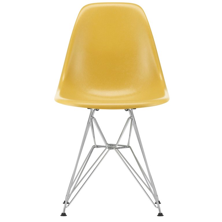 Vitra Eames DSR Glasfiber stol krom understel