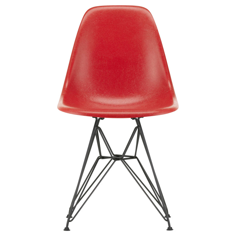 Vitra Eames DSR Glasfiberstol sort stel