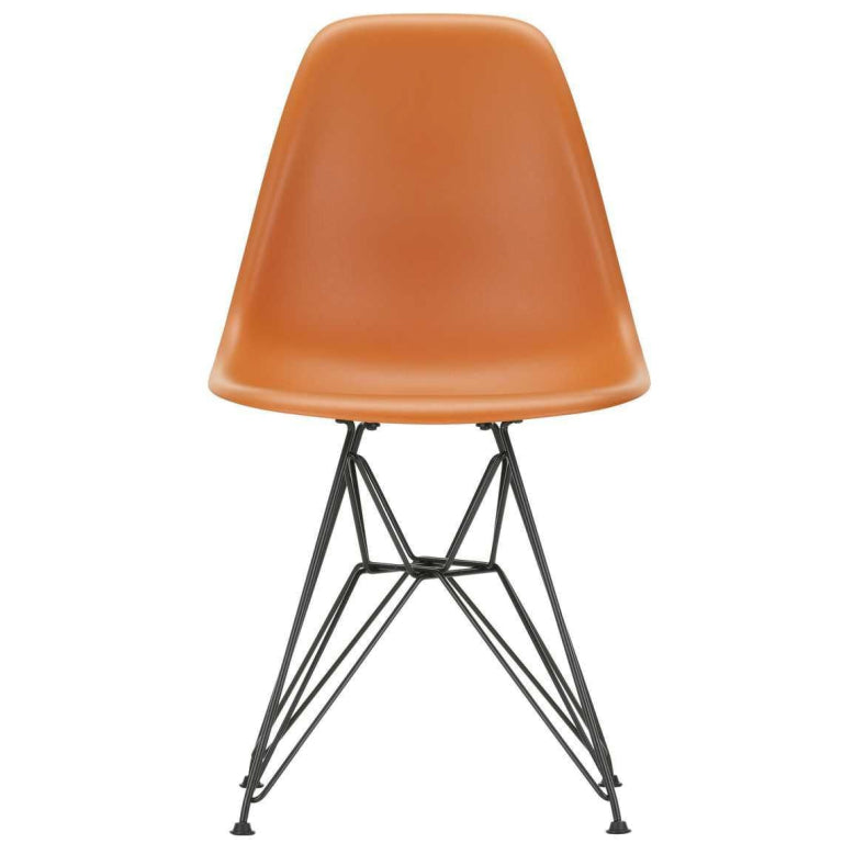 Vitra Eames DSR stol sort pulverlakeret base