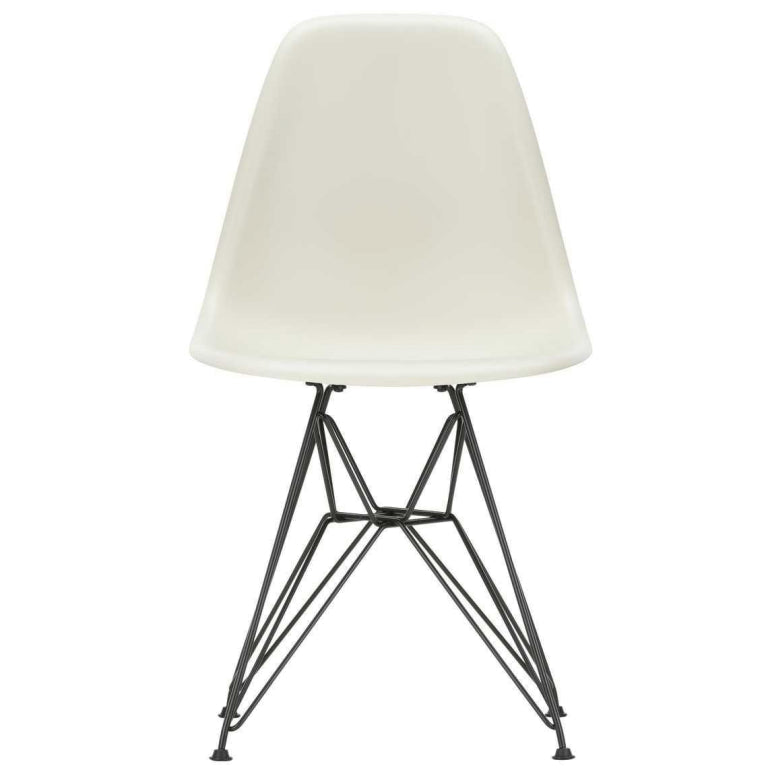 Vitra Eames DSR stol sort pulverlakeret base