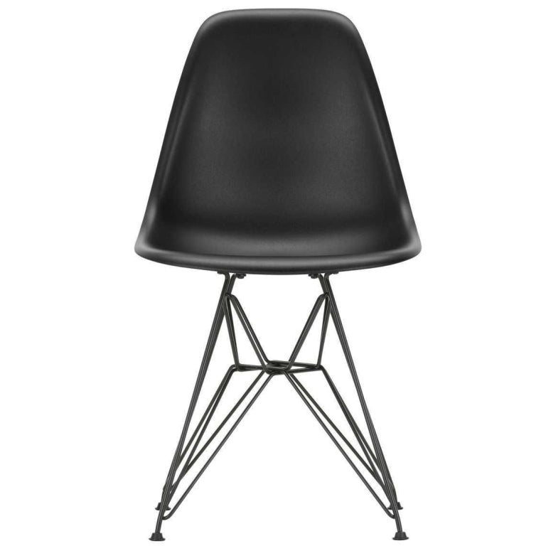 Vitra Eames DSR stol sort pulverlakeret base