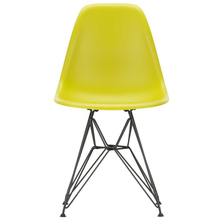 Vitra Eames DSR stol sort pulverlakeret base