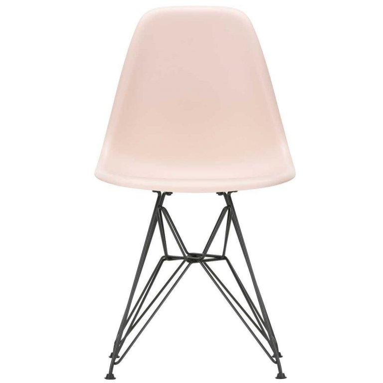 Vitra Eames DSR stol sort pulverlakeret base