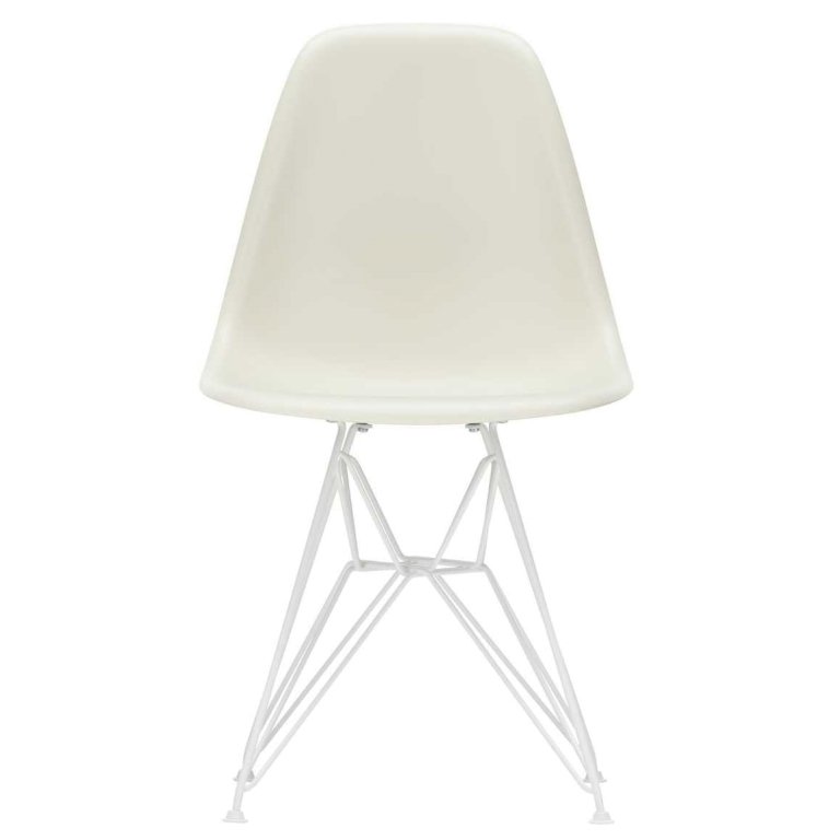 Vitra Eames DSR stol hvid pulverlakeret base