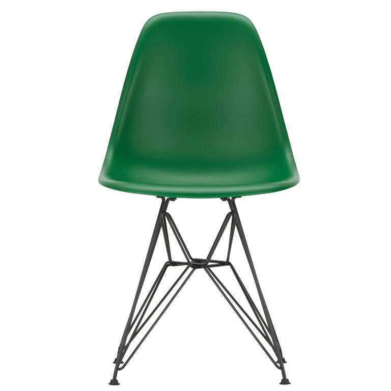 Vitra Eames DSR stol sort pulverlakeret base