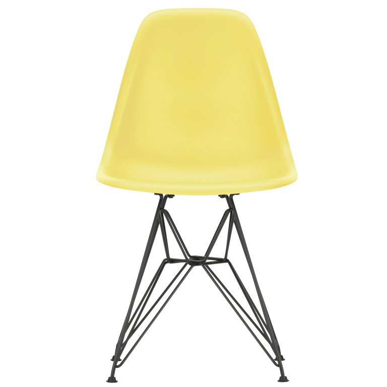 Vitra Eames DSR stol sort pulverlakeret base