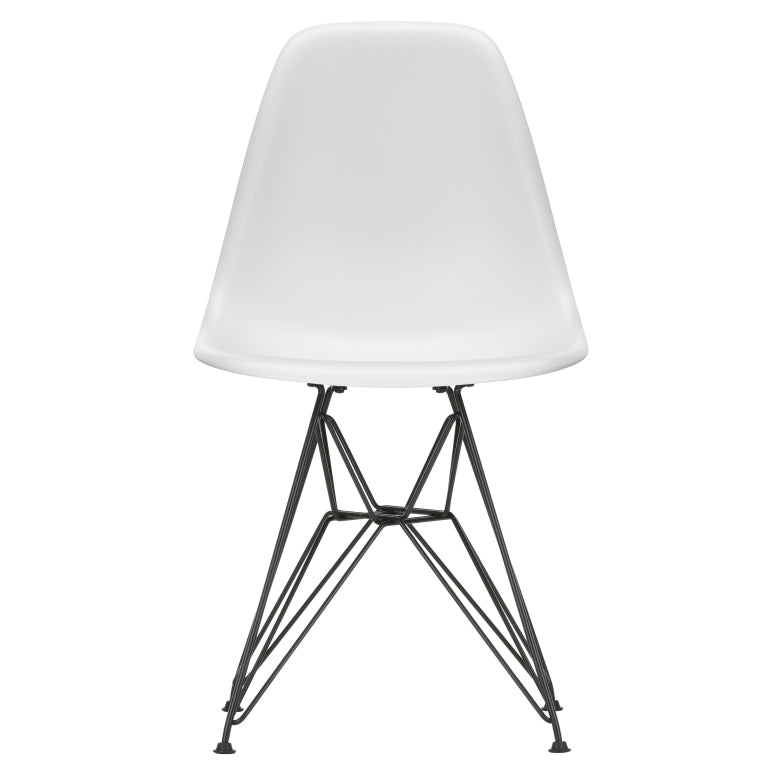 Vitra Eames DSR stol sort pulverlakeret base