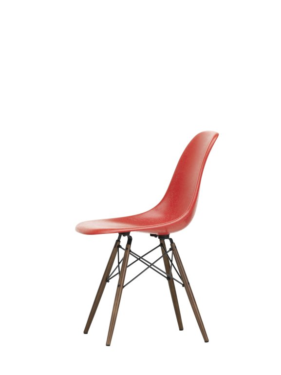 Vitra Eames DSW Glasfiber stol ahorn mørk