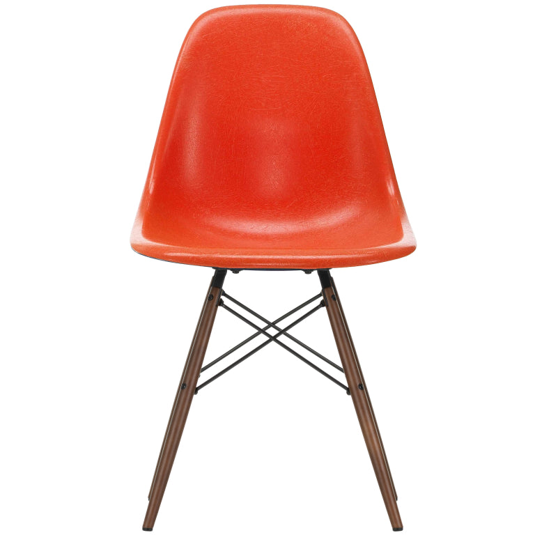 Vitra Eames DSW Glasfiber stol ahorn mørk