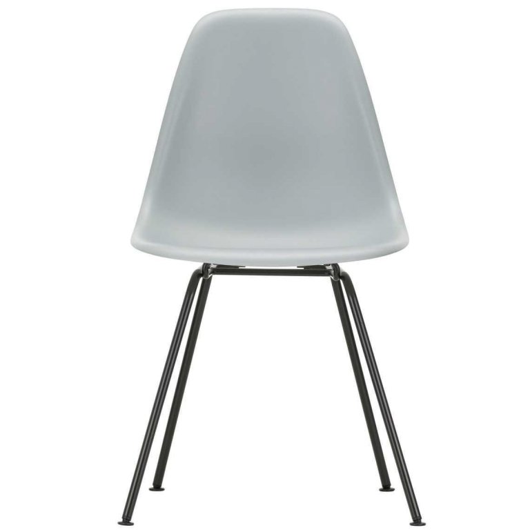 Vitra Eames DSX stol sort pulverlakeret base