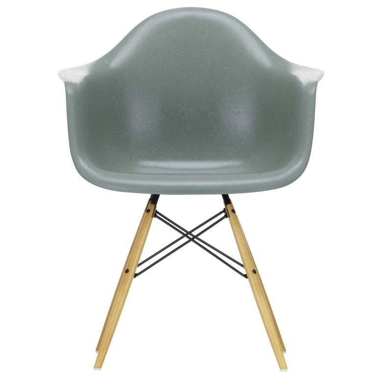 Vitra Eames DAW Glasfiberstol gullig ahorn