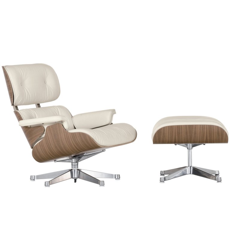 Vitra Eames Lounge stol med osmannisk lænestol (klassiske dimensioner)