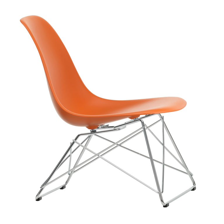 Vitra Eames LSR lænestol forkromet bund