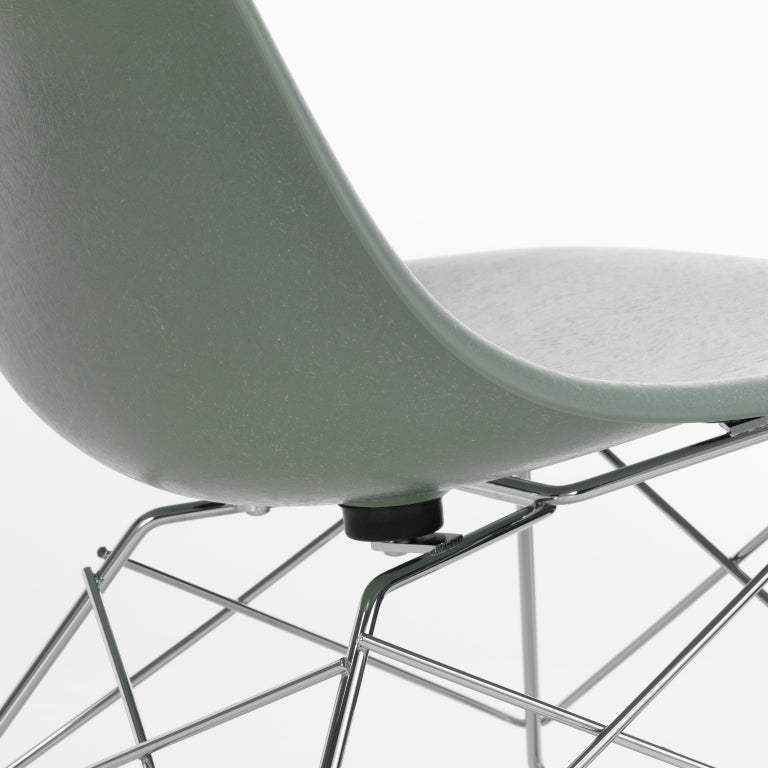 Vitra Eames LSR lænestol forkromet bund